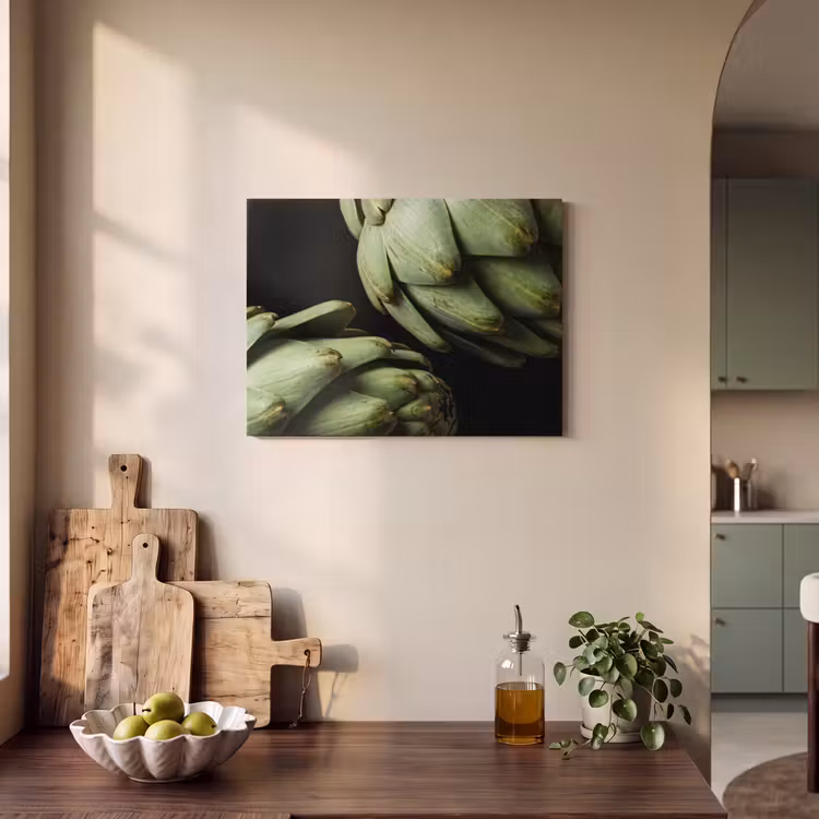 Akoestisch schilderij - Artisjok - Groen - Eten — 3