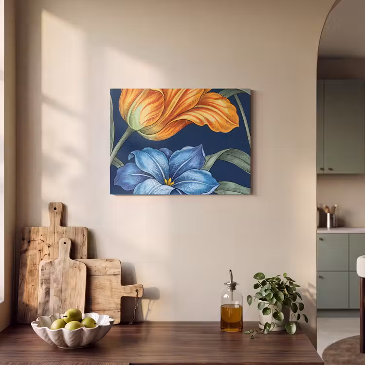 Akoestisch schilderij - Bloemen - Botanisch - Patroon — 3