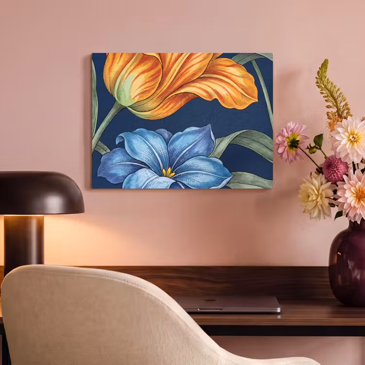 Akoestisch schilderij - Bloemen - Botanisch - Patroon — 4