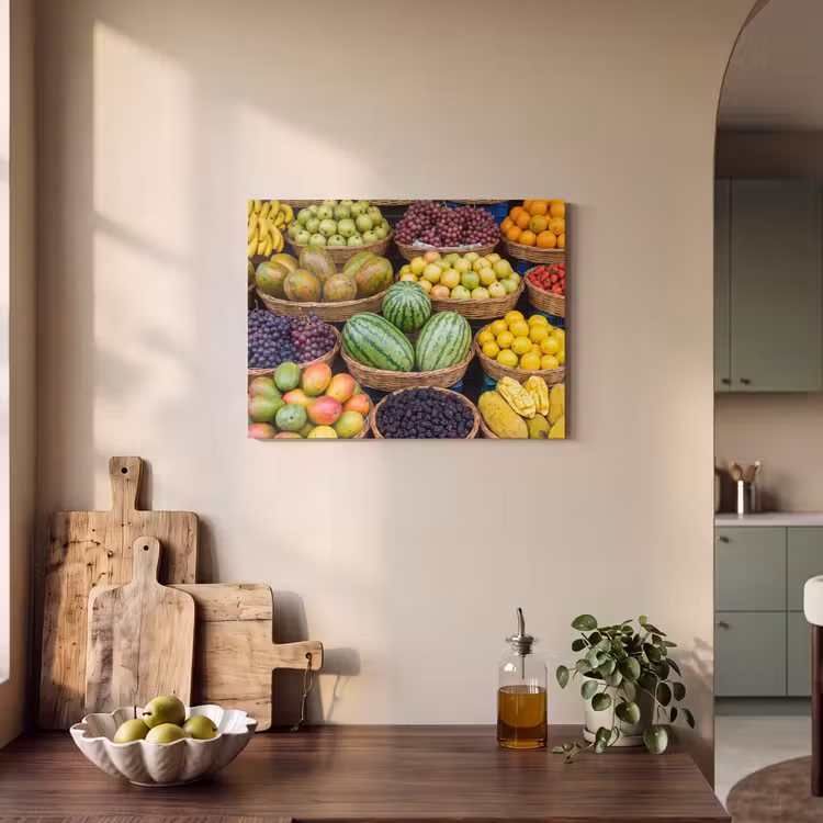 Akoestisch schilderij - Fruit - Markt - Kleurrijk — 3