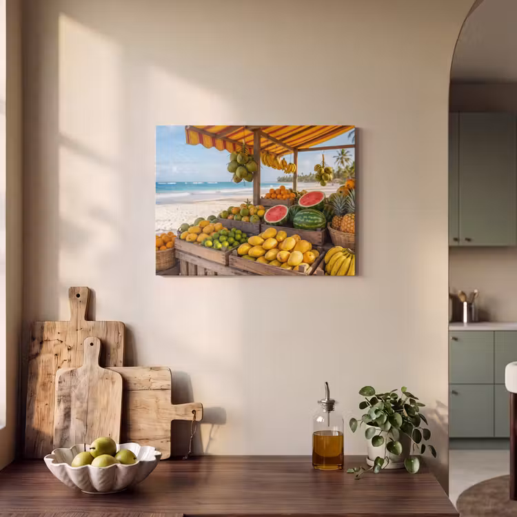 Akoestisch schilderij - Fruit - Strand - Tropisch — 3