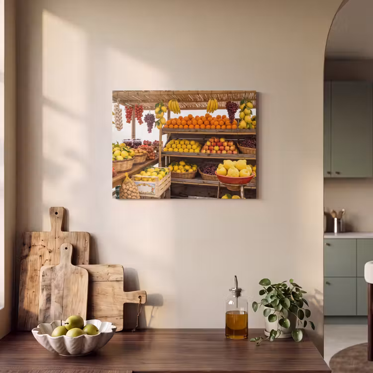 Akoestisch schilderij - Marktkraam - Fruit - Vers — 3