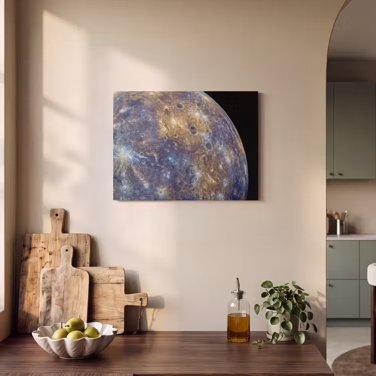 Akoestisch schilderij - Planeet - Kraters - Ruimte — 3