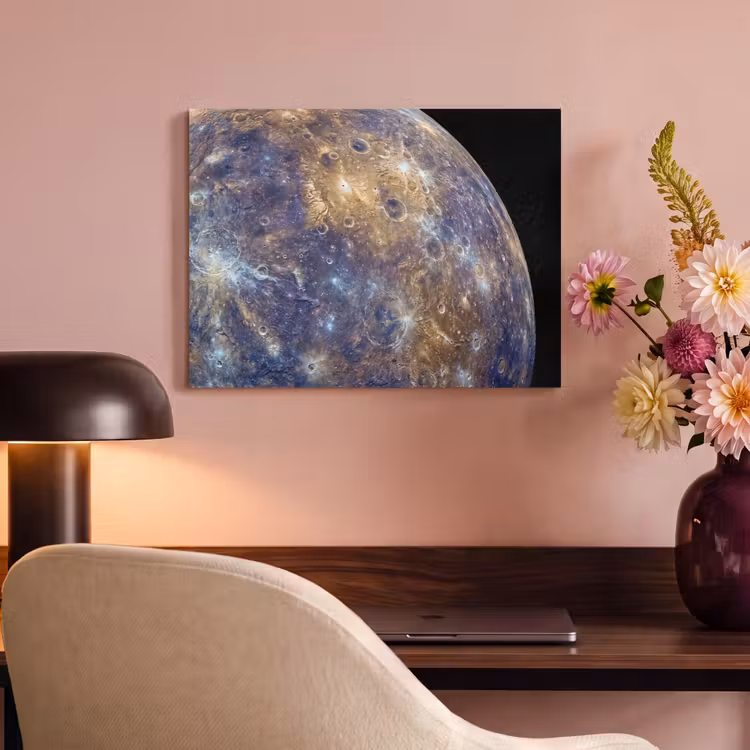 Akoestisch schilderij - Planeet - Kraters - Ruimte — 4