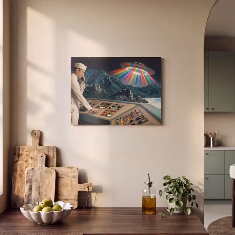 Akoestisch schilderij - Man - Controlekamer - Strand — 3