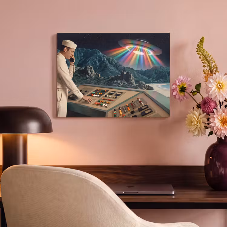 Akoestisch schilderij - Man - Controlekamer - Strand — 4