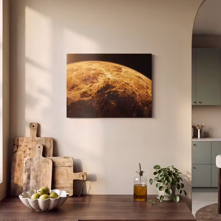 Akoestisch schilderij - Planeet - Ruimte - Oranje — 3