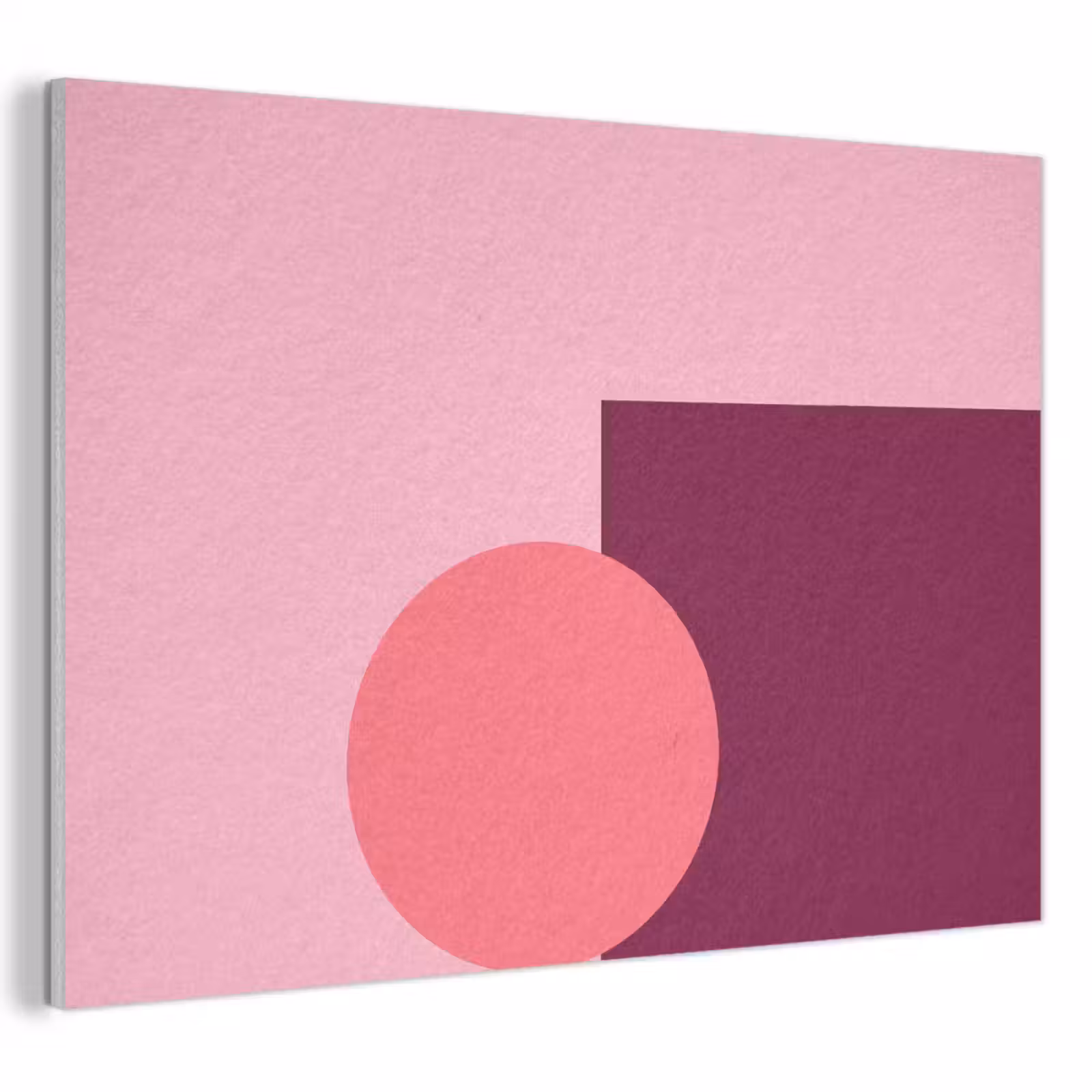 Akoestisch schilderij - Abstract - Vormen - Roze - Modern - Design — 1