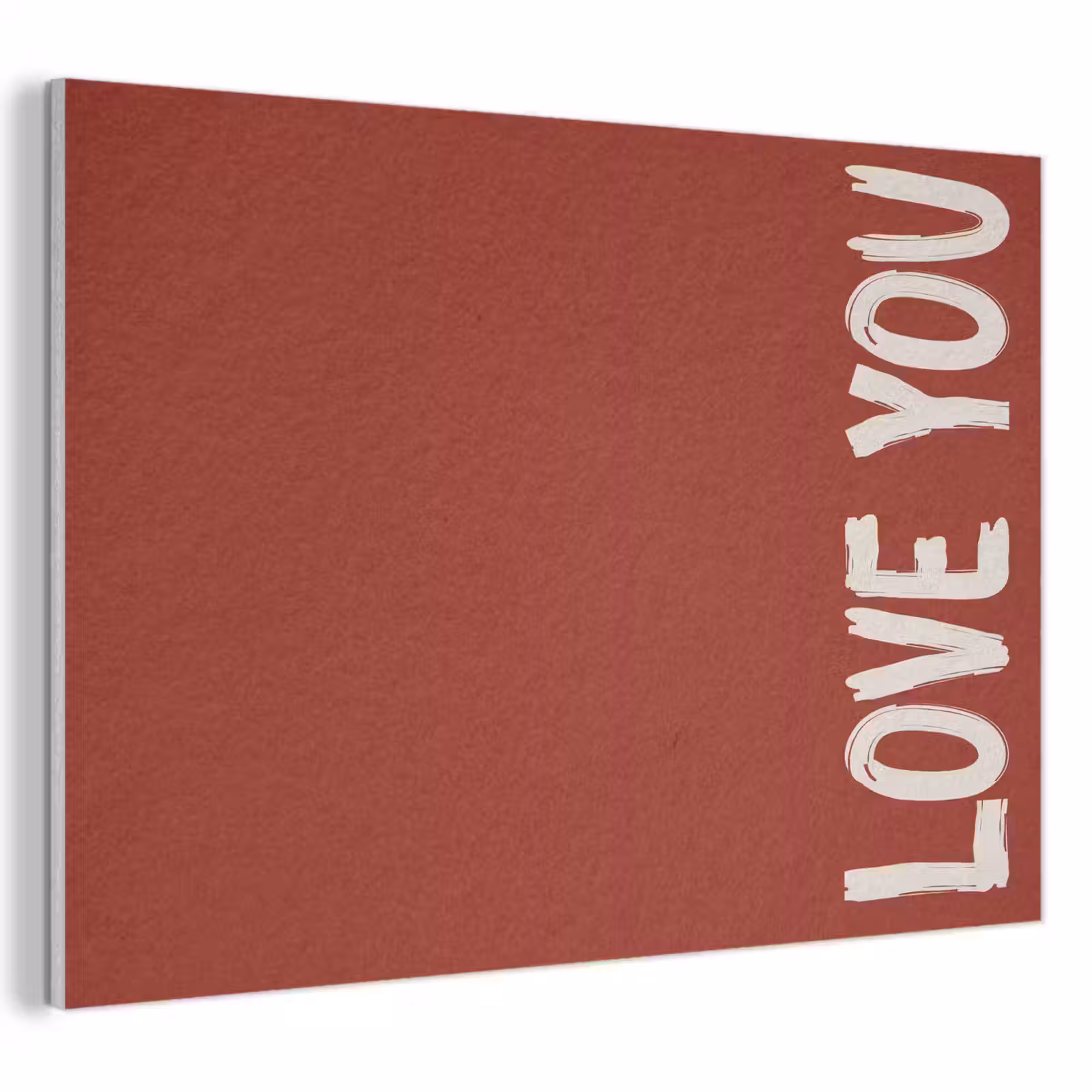 Akoestisch schilderij - Schuin - Loveyou - Rood — 1