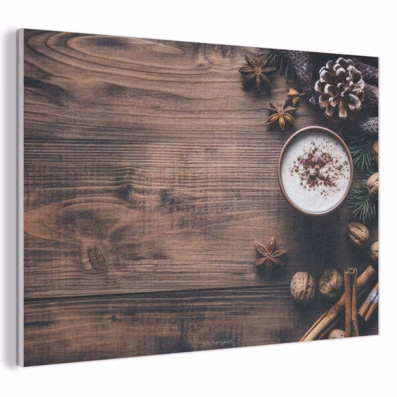 Akoestisch schilderij - Winter - Houtlook - Stilleven — 1
