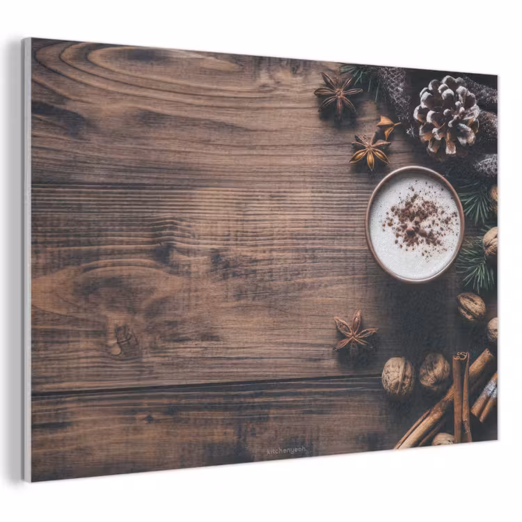 Akoestisch schilderij - Winter - Houtlook - Stilleven — 1