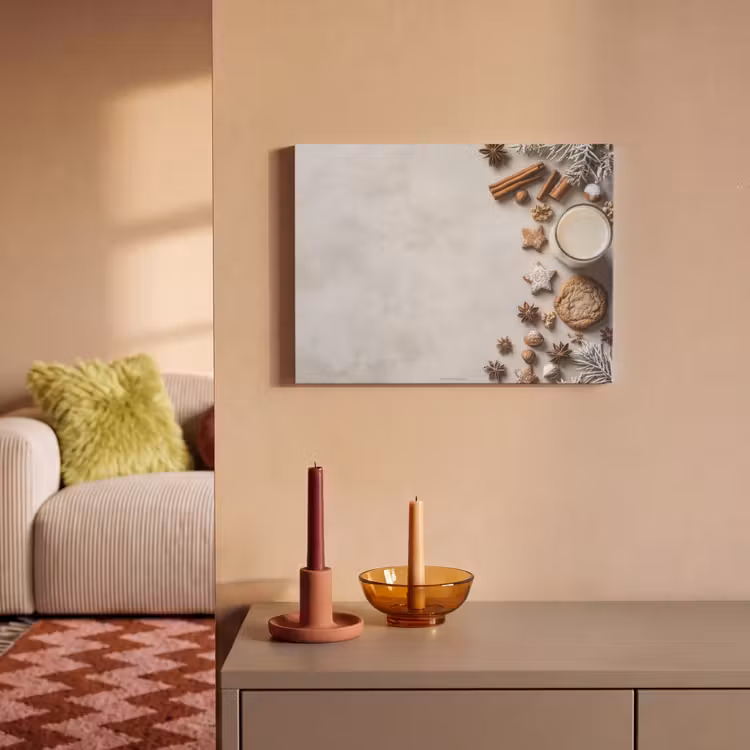 Akoestisch schilderij - Winter - Kerst - Specerijen - Wit — 2
