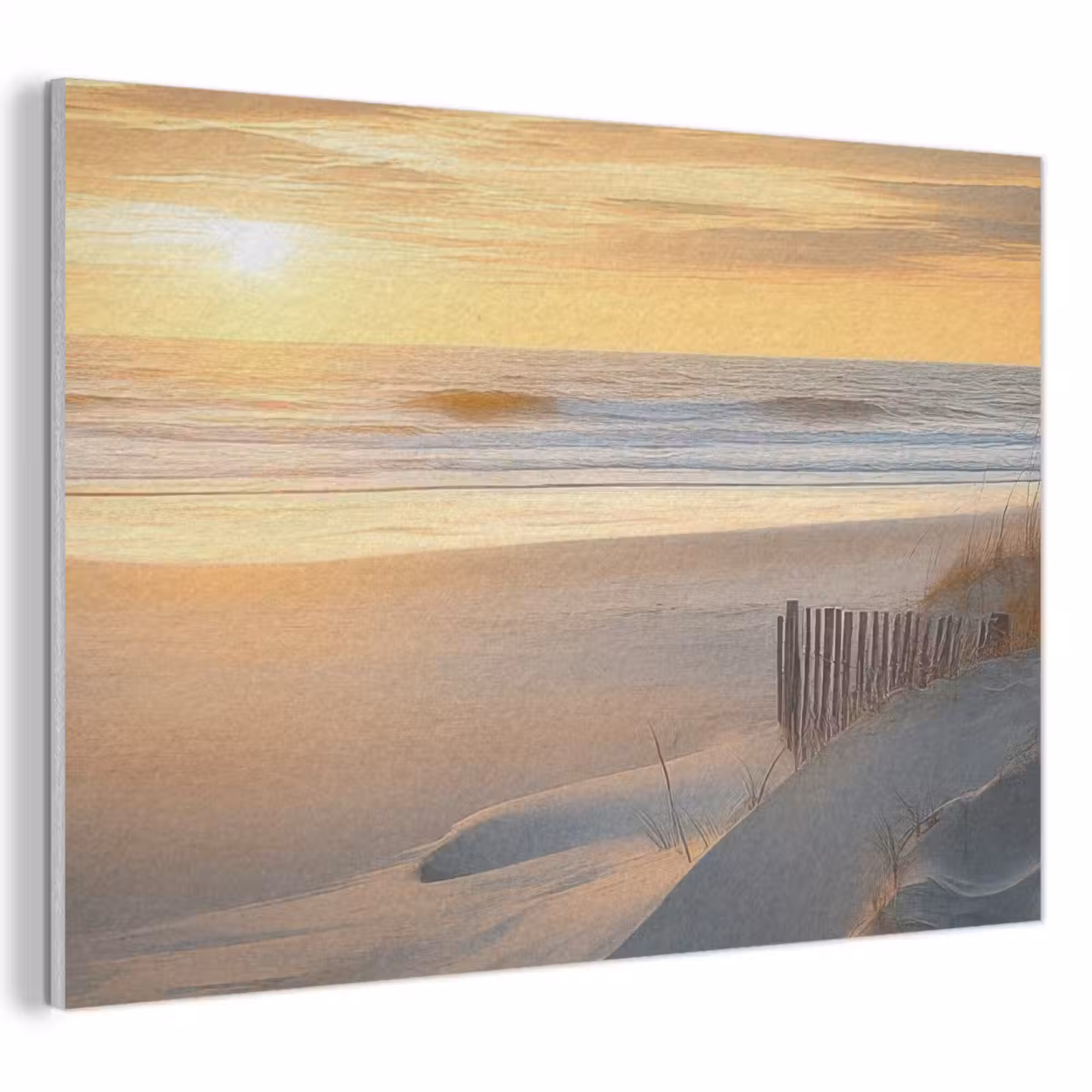 Akoestisch schilderij - Strand - Duinen - Zonsondergang — 1