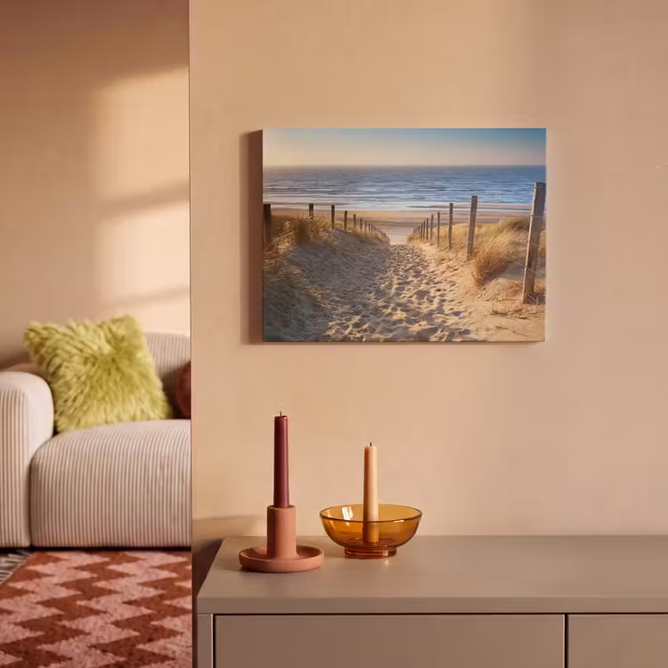 Akoestisch schilderij - Strand - Zee - Nederland - Duinen - Zon — 2