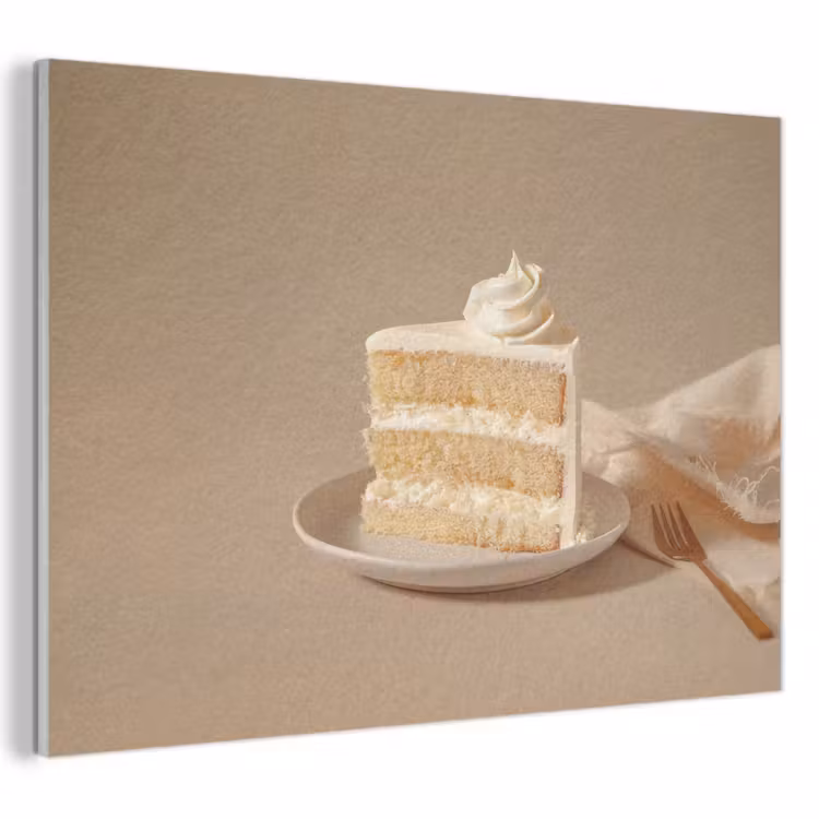 Akoestisch schilderij - Vanilletaart - Cake - Romig — 1