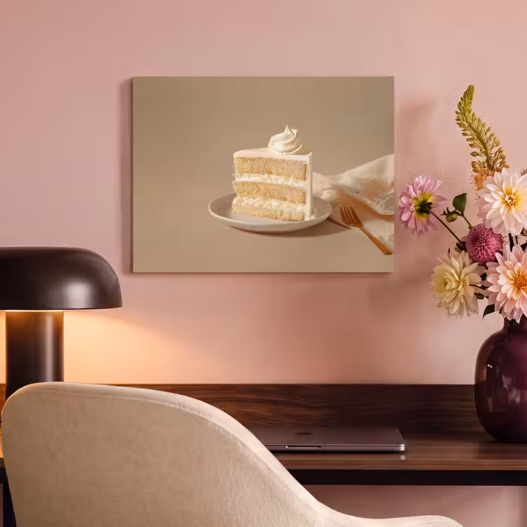 Akoestisch schilderij - Vanilletaart - Cake - Romig — 4