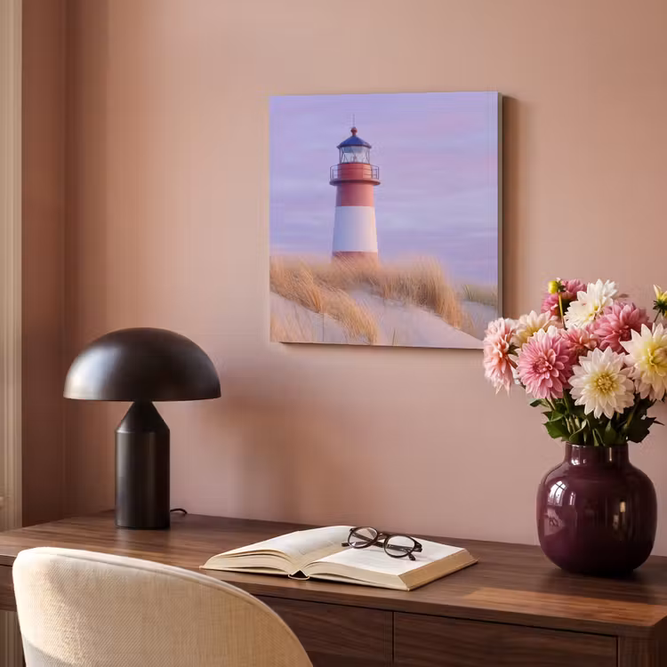Akoestisch schilderij - Vuurtoren - Duinen - Zonsondergang — 4