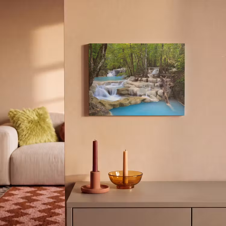 Akoestisch schilderij - Waterval - Natuur - Rivier - Bos - Water — 2