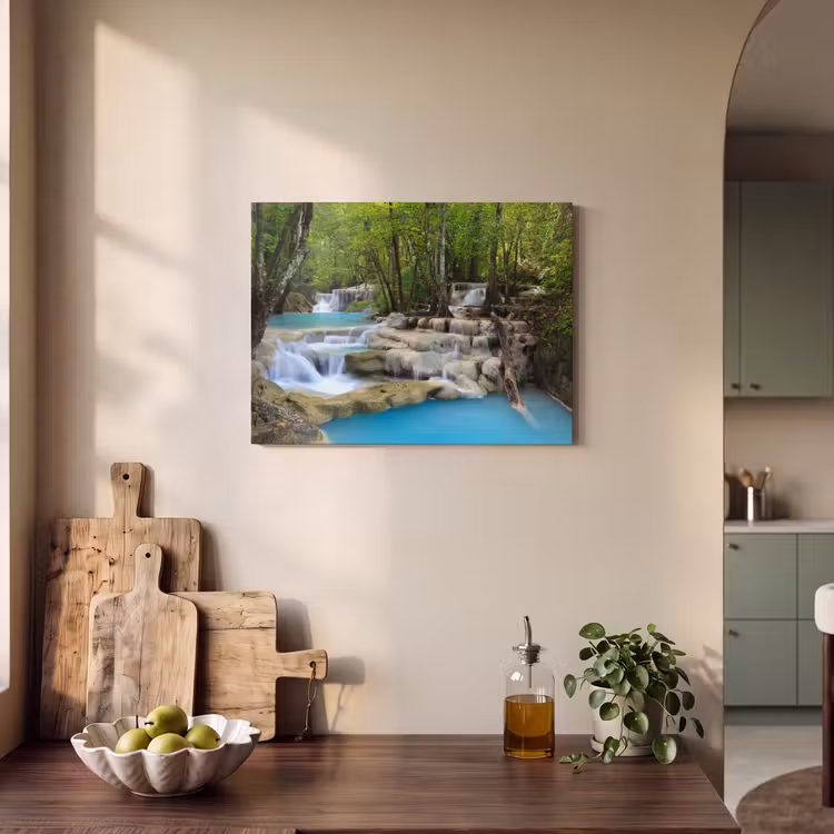 Akoestisch schilderij - Waterval - Natuur - Rivier - Bos - Water — 3