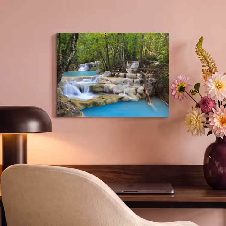 Akoestisch schilderij - Waterval - Natuur - Rivier - Bos - Water — 4
