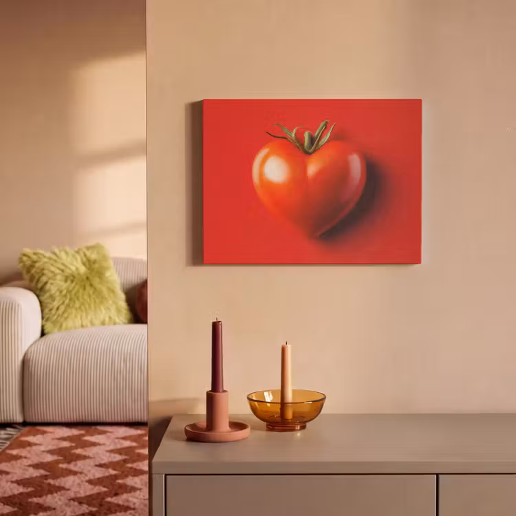 Akoestisch schilderij - Tomaat - Rood - Hart — 2