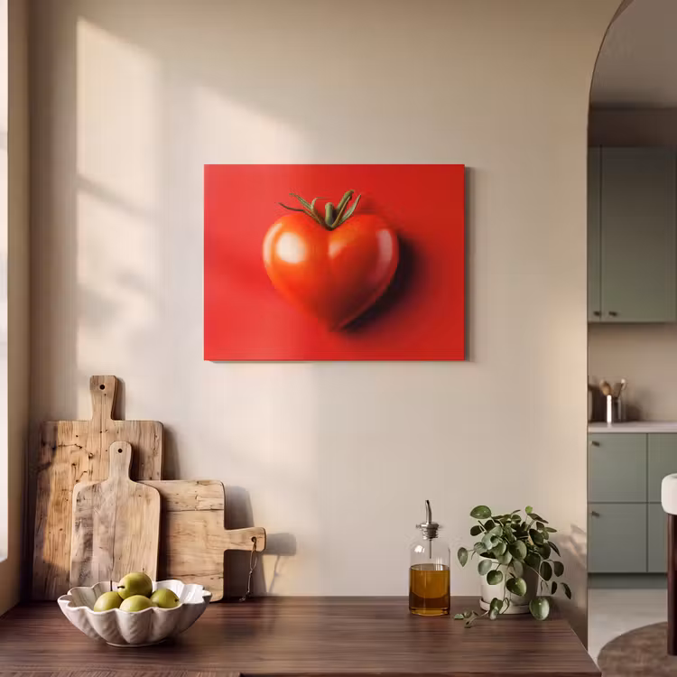 Akoestisch schilderij - Tomaat - Rood - Hart — 3