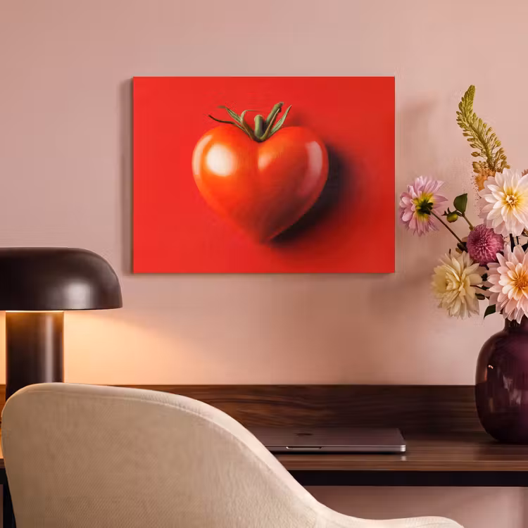 Akoestisch schilderij - Tomaat - Rood - Hart — 4