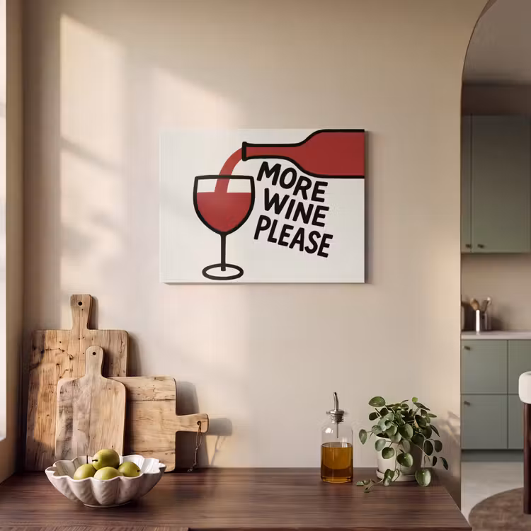 Akoestisch schilderij - Wijnfles - Quote - Rood - Glas — 3
