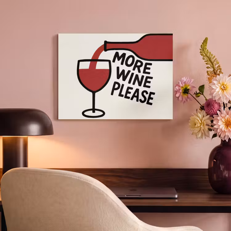 Akoestisch schilderij - Wijnfles - Quote - Rood - Glas — 4