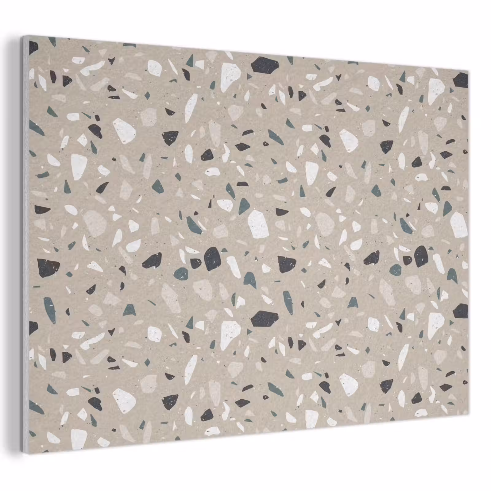 Akoestisch schilderij - Terrazzo - Patroon - Groen — 1