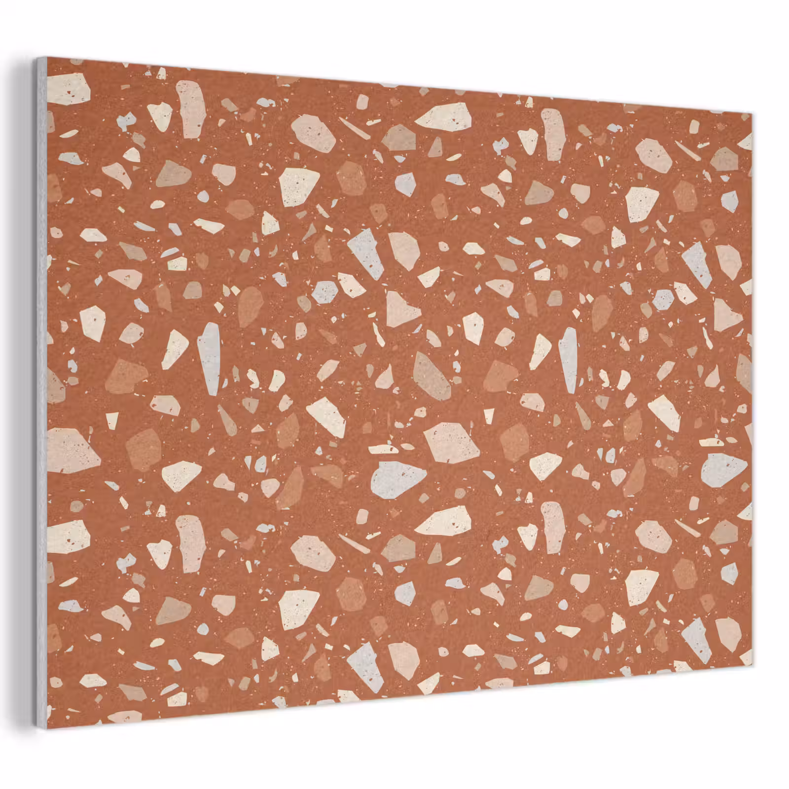 Akoestisch schilderij - Terrazzo - Patroon - Klei — 1