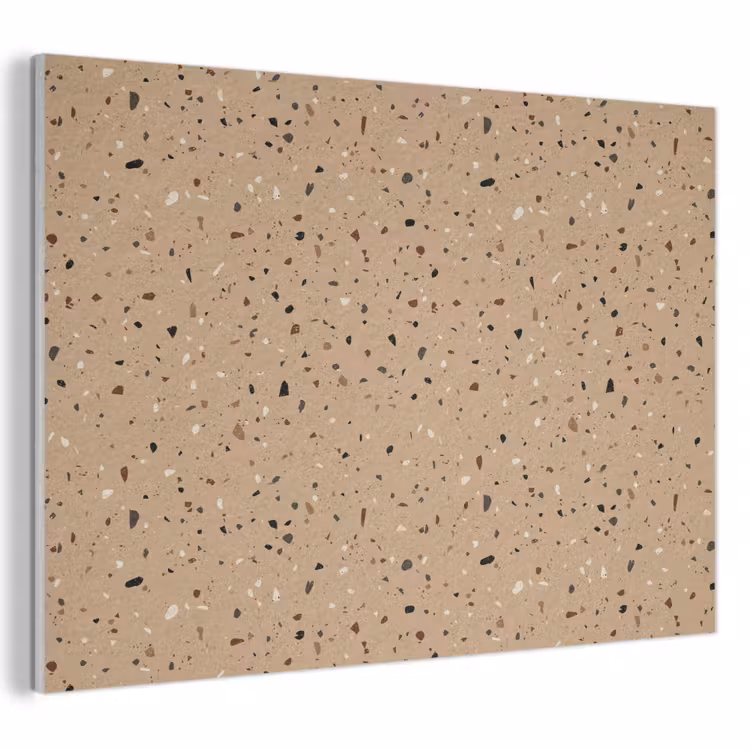 Akoestisch schilderij - Terrazzo - Patroon - Beige — 1