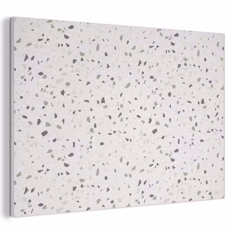 Akoestisch schilderij - Terrazzo - Patroon - Créme — 1