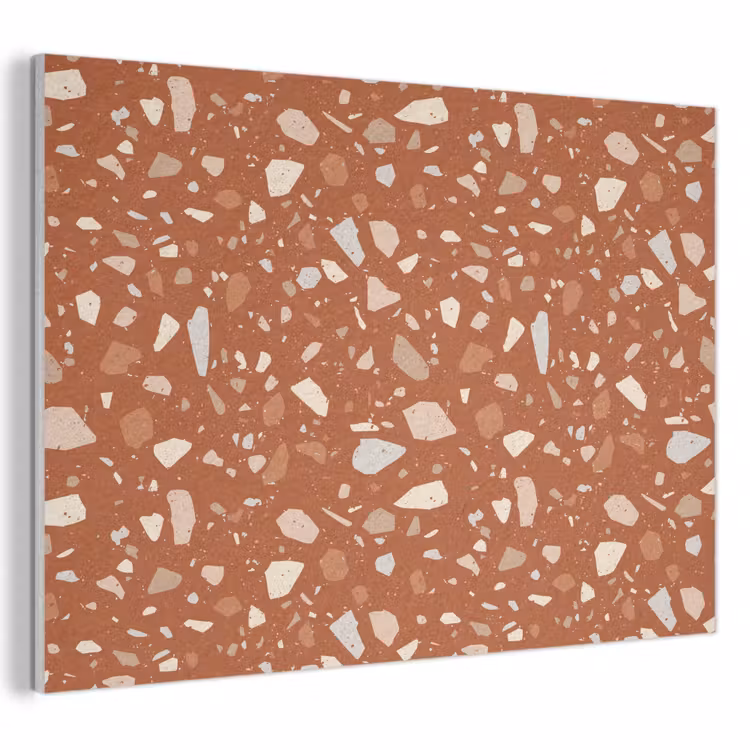 Akoestisch schilderij - Terrazzo - Patroon - Klei — 1