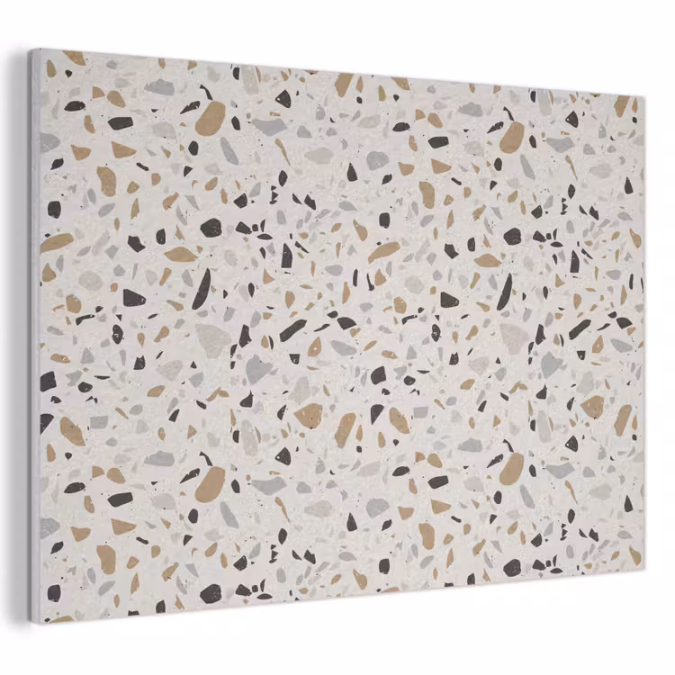 Akoestisch schilderij - Terrazzo - Patroon - Staal — 1