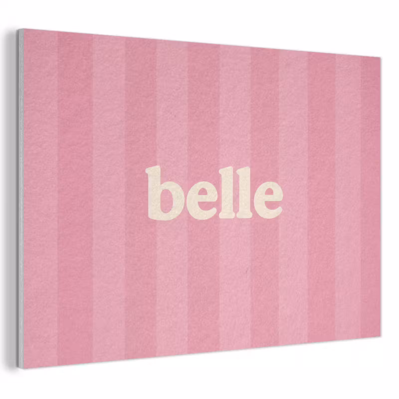 Akoestisch schilderij - Roze - Gestreept - Belle — 1