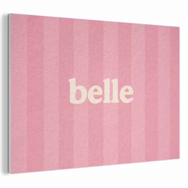 Akoestisch schilderij - Roze - Gestreept - Belle — 1