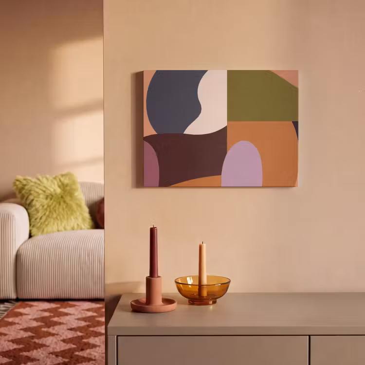 Akoestisch schilderij - Vormen - Abstract - Kleuren - Vierkant — 2