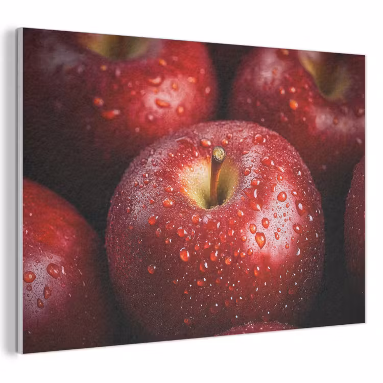 Akoestisch schilderij - Rood - Appels - Fruit — 1