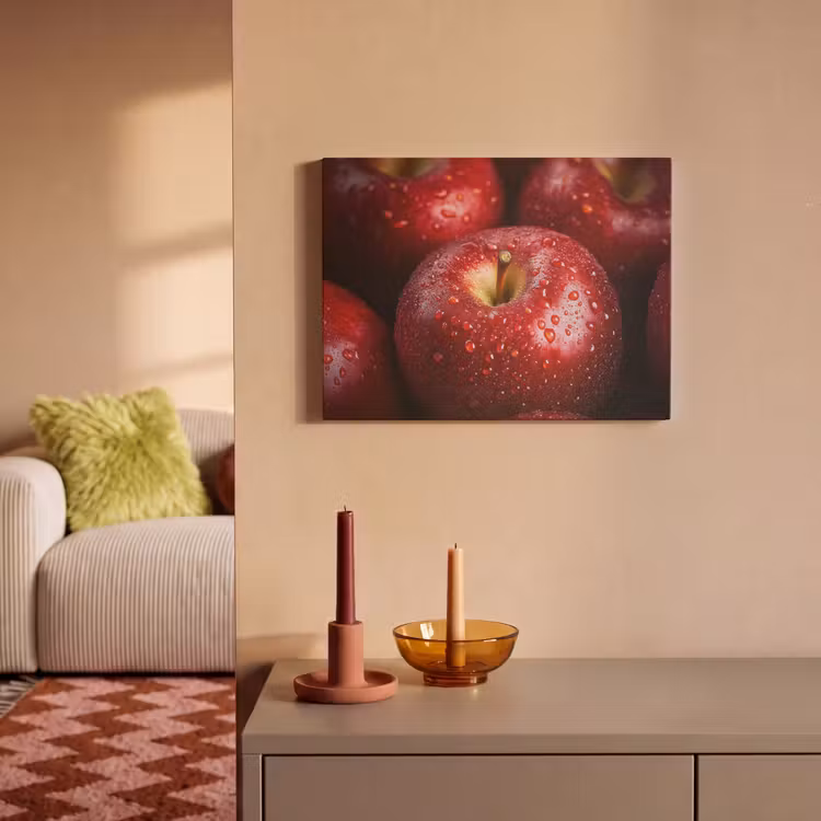 Akoestisch schilderij - Rood - Appels - Fruit — 2
