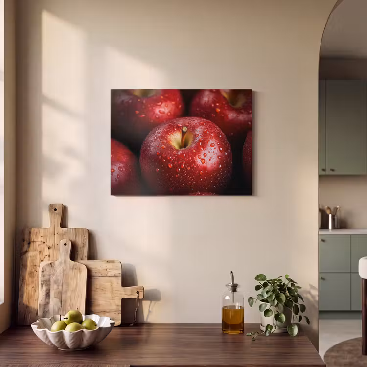 Akoestisch schilderij - Rood - Appels - Fruit — 3