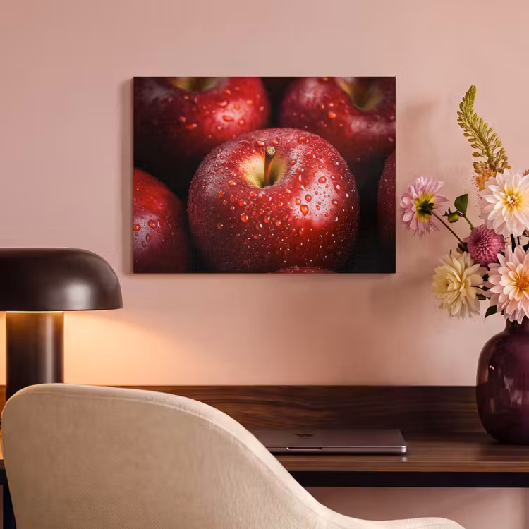 Akoestisch schilderij - Rood - Appels - Fruit — 4