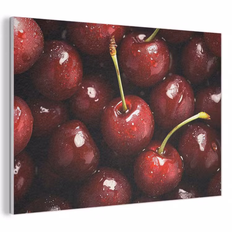 Akoestisch schilderij - Rood - Fruit - Kersen — 1