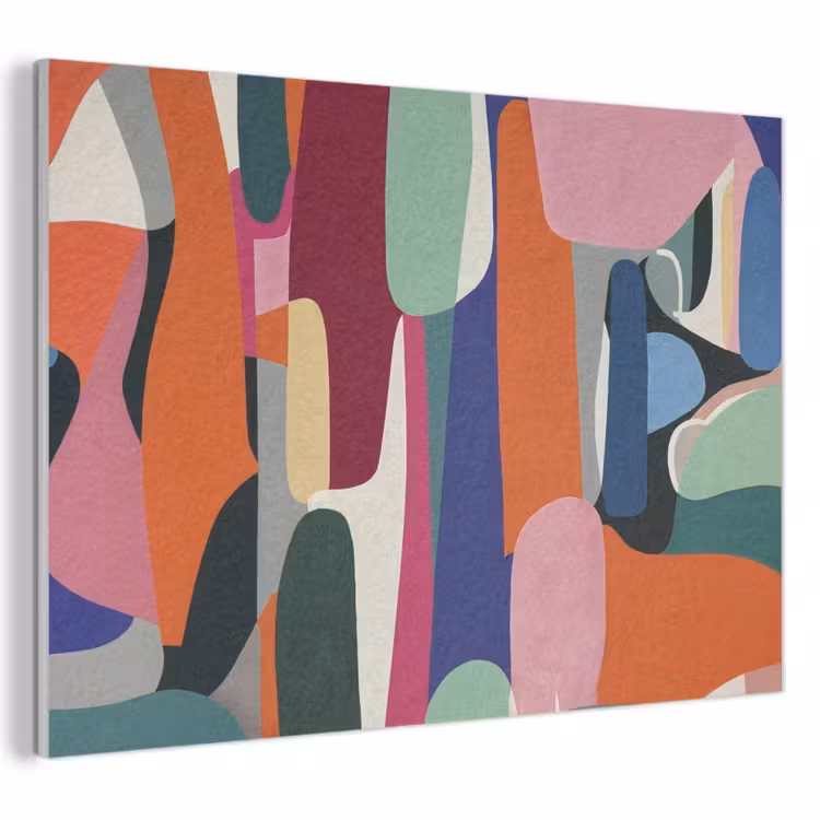 Akoestisch schilderij - Vormen - Ritmisch - Kleuren - Abstract — 1