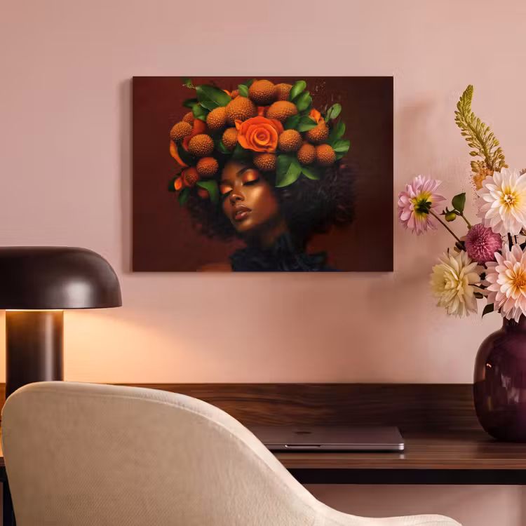 Akoestisch schilderij - Vrouw - lychee - exotisch — 4