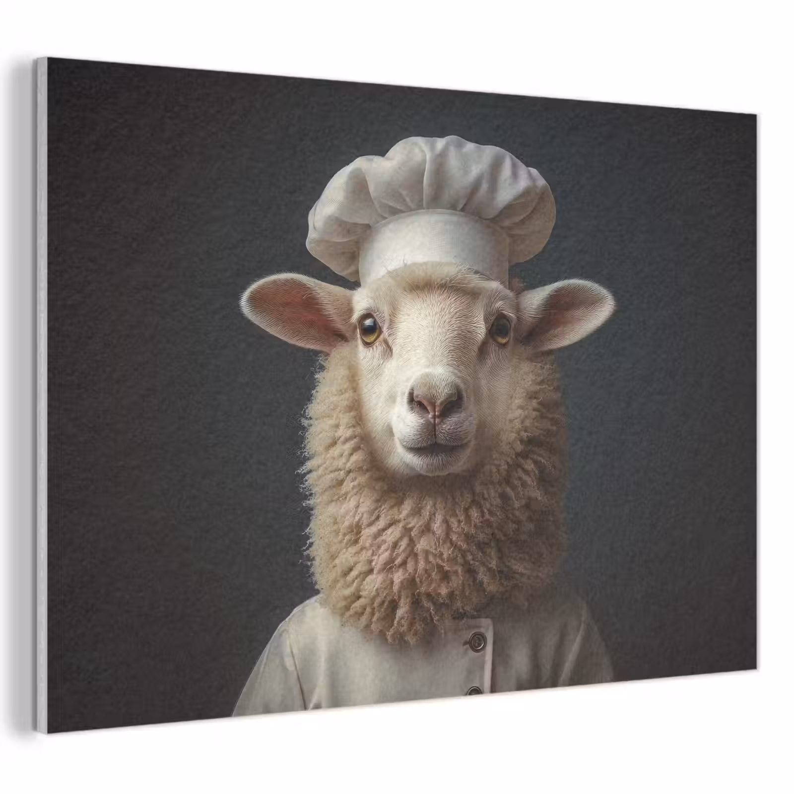 Akoestisch schilderij - Schaap - Wol - Kok — 1