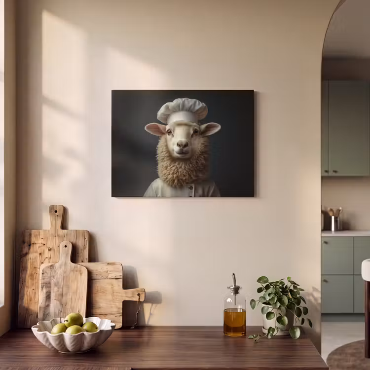 Akoestisch schilderij - Schaap - Wol - Kok — 3