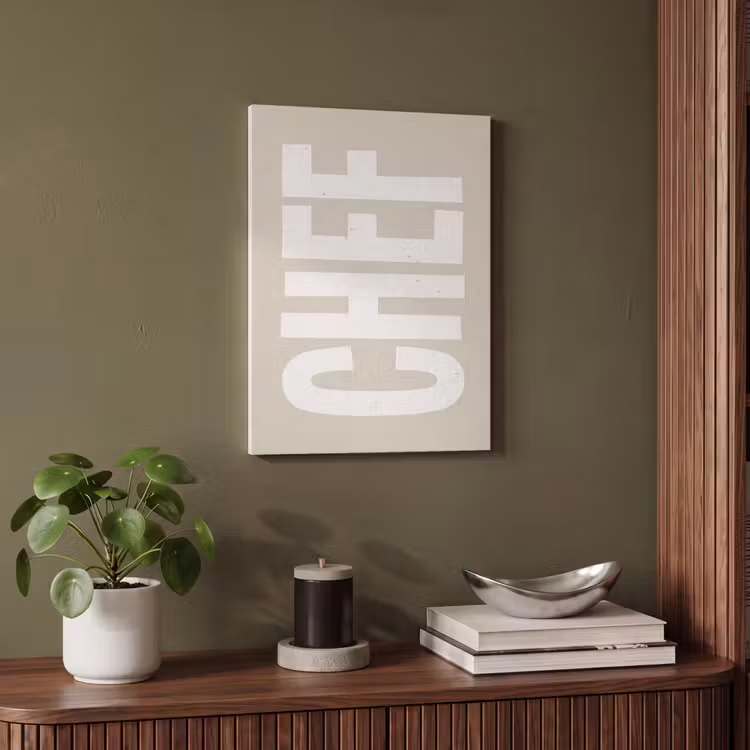 Akoestisch schilderij - Wit - Chef - Decoratie - Japandi — 4
