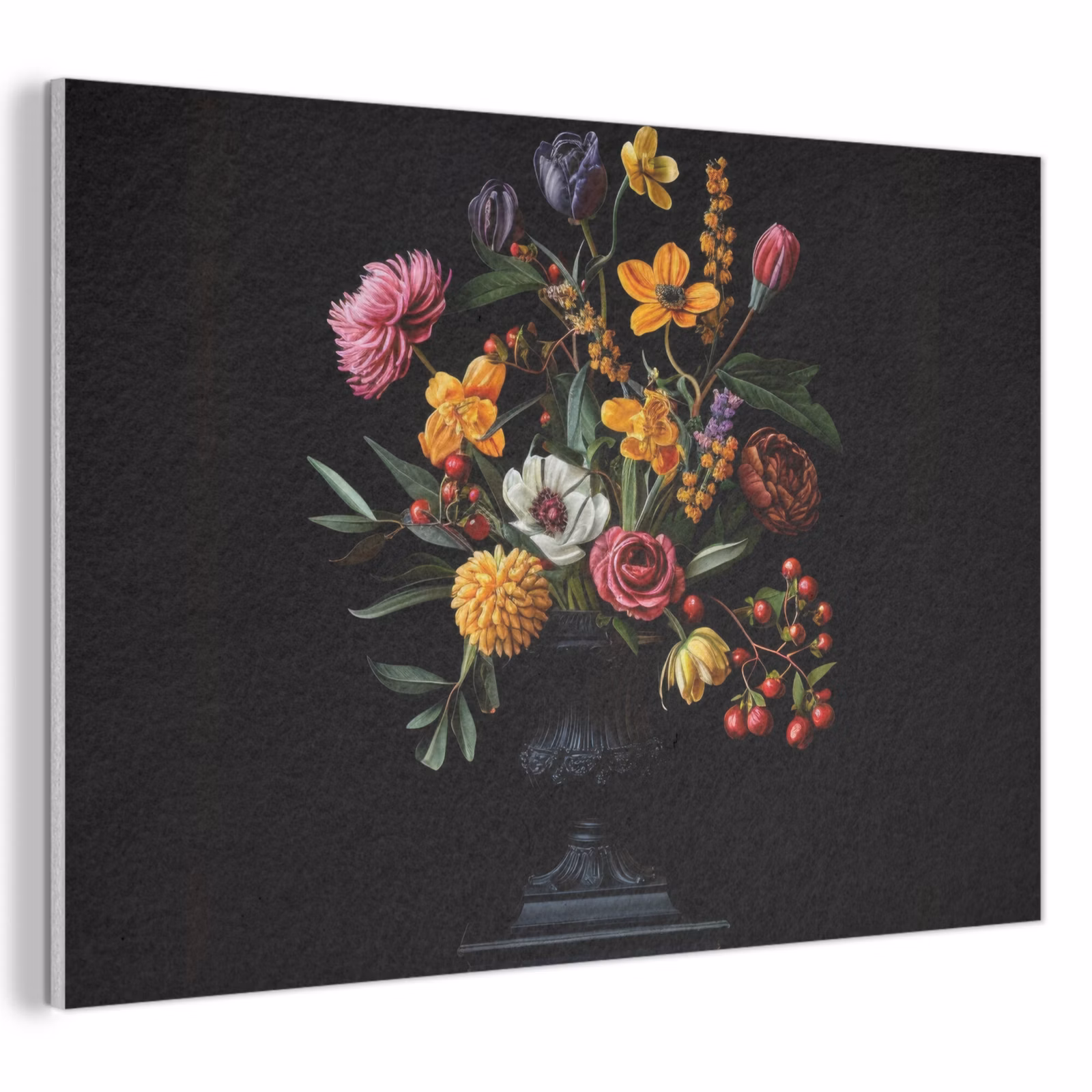 Akoestisch schilderij - Sierlijk - Boeket - Bladeren — 1