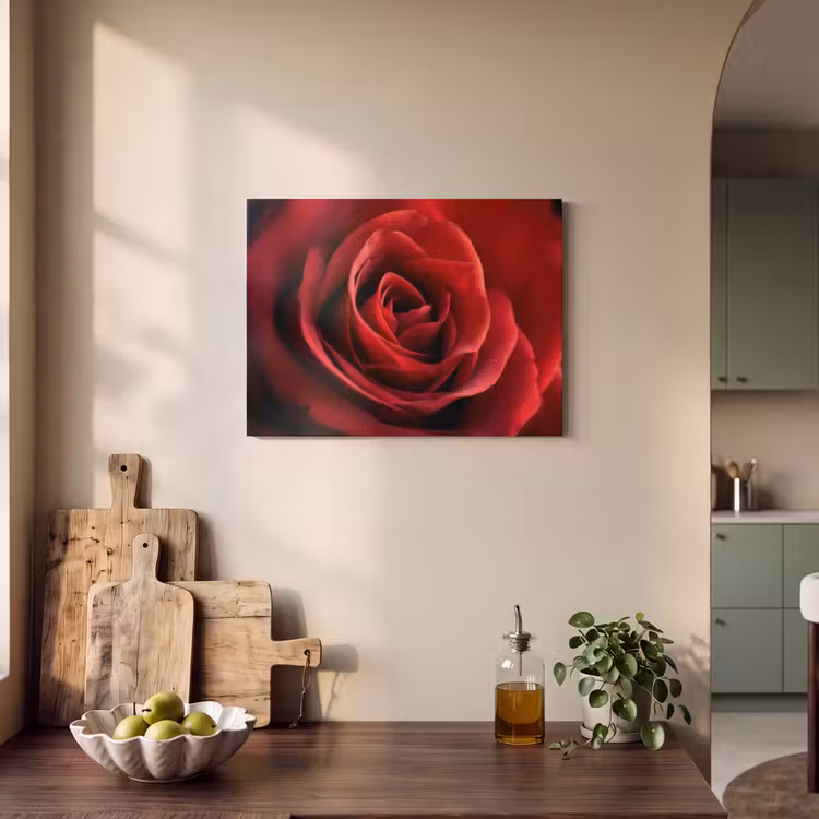 Akoestisch schilderij - Rood - Roos - Romantisch — 3